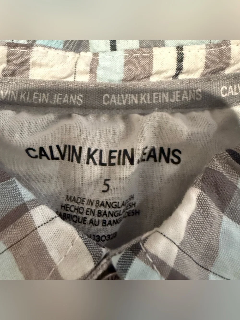 Bundle (4) Ralph Lauren/Calvin Klein Short-Sleeve Button-Down Shirts. Size 5